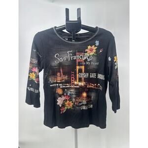 Cactus Black‎ San Francisco Graphic Y2K T-shirt Size Large